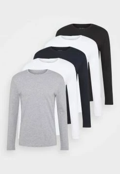 Pier One Hombre 5 PACK - Camiseta De Manga Larga - White/dark Blu/grey -Pier One Comercio 0040d79b22c848e294c0eb73581cab32