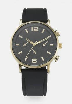 Pier One UNISEX - Reloj - Black/gold-coloured, Unisexo