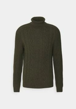 Pier One Hombre NEW CABLE TURTLENECK JUMPER - Jersey De Punto - Mottled Olive -Pier One Comercio 0459fb10b43a4ed98a7e95aa60d5ed37