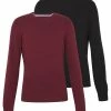 Pier One Hombre 2 PACK - Jersey De Punto - Black/bordeaux -Pier One Comercio 0560ab89afbf4b329d7f552a3e377cae