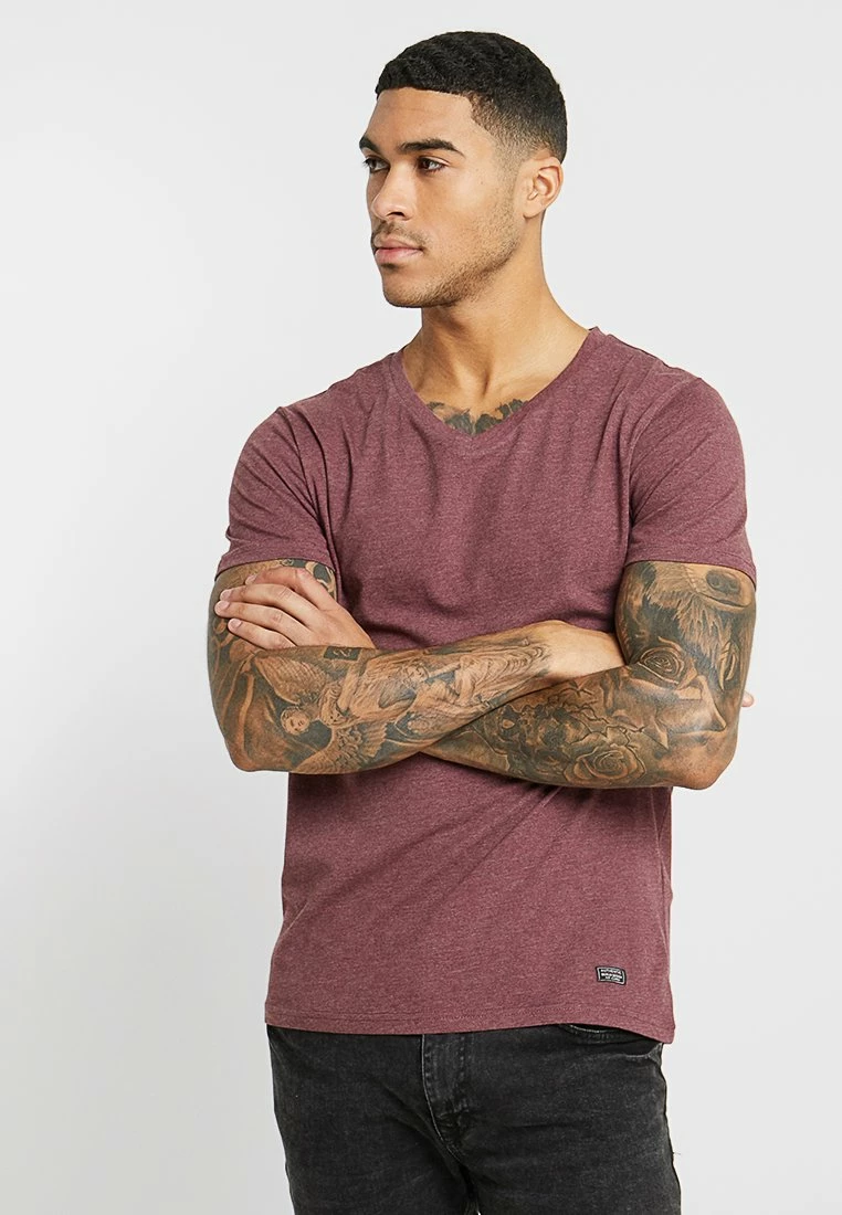 Pier One Camiseta Básica - Mottled Bordeaux, Hombre 3 Pier One Camiseta Básica - Mottled Bordeaux, Hombre
