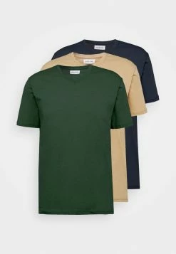 Pier One Hombre 3 PACK - Camiseta Básica - Khaki/tan/dark Blue -Pier One Comercio 0c35076ff08749278d2b17df3e7e328f
