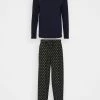 Pier One Hombre Pijama - Dark Blue/yellow