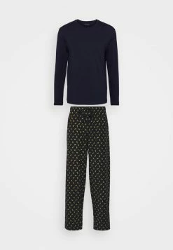 Pier One Hombre Pijama - Dark Blue/yellow