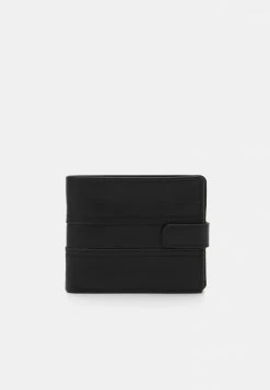 Pier One Hombre LEATHER - Monedero - Black