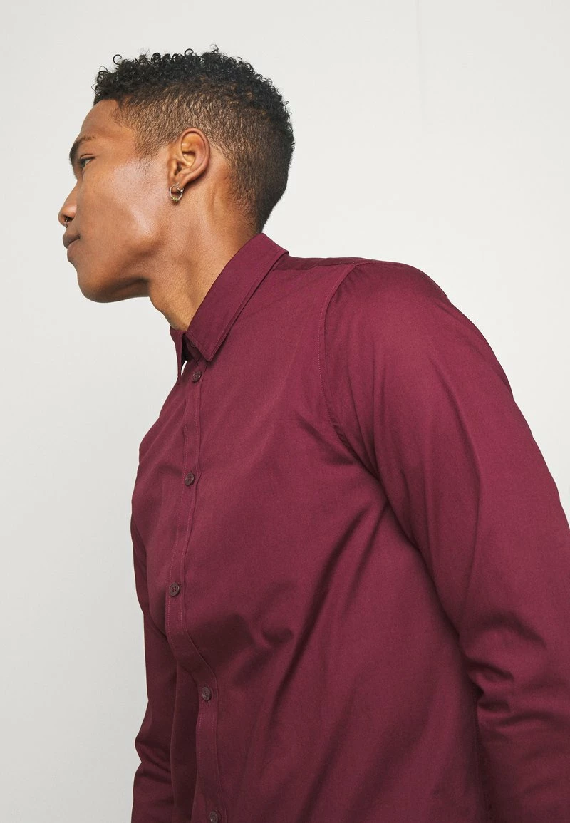Pier One Camisa Elegante - Bordeaux, Hombre 6 Pier One Camisa Elegante - Bordeaux, Hombre - Imagen 4