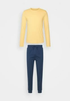 Pier One Hombre Pijama - Yellow/dark Blue