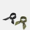 Pier One BANDANA 2 PACK UNISEX - Pañuelo - Black/olive, Unisexo -Pier One Comercio 0efa672580ec49e29870b0c38b575b42