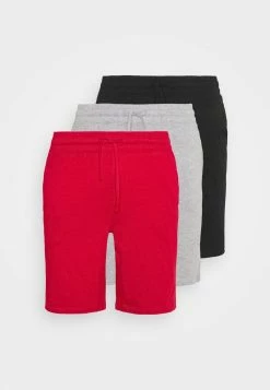 Pier One Hombre 3 PACK - Pantalón De Pijama - Black/mottled Dark Grey/red -Pier One Comercio 1018d5571e7c4e20970232840d5a3d54