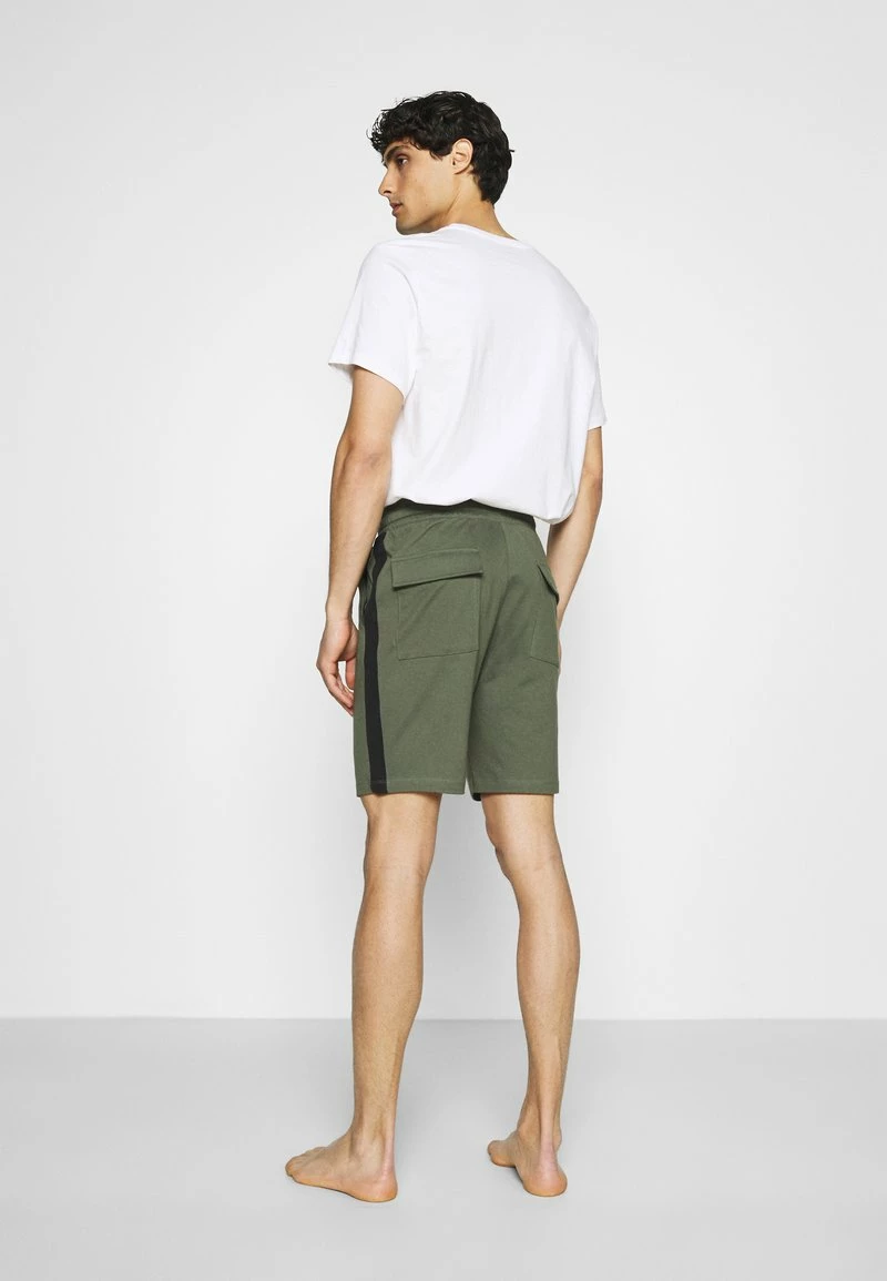 Pier One Hombre LOUNGE STRIPED SHORTS - Pantalón De Pijama - Khaki/black 4 Pier One Hombre LOUNGE STRIPED SHORTS - Pantalón De Pijama - Khaki/black - Imagen 3