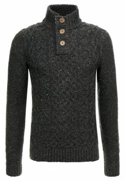 Pier One Hombre Jersey De Punto - Mottled Dark Grey -Pier One Comercio 13d1d81068fa4915ac5e622c1f1b8077