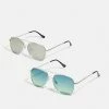 Pier One Hombre 2 PACK - Gafas De Sol - Silver/green -Pier One Comercio 14b1fb2259ef463a8d167a3c5fa99d1a