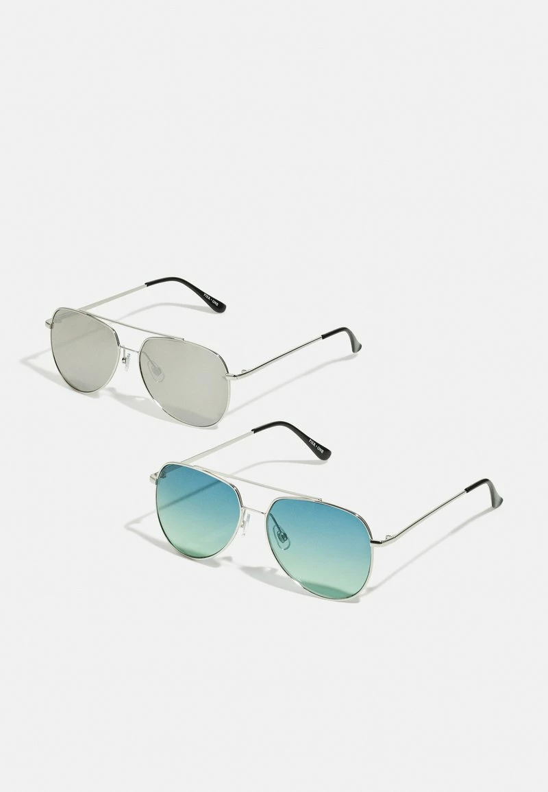 Pier One Hombre 2 PACK - Gafas De Sol - Silver/green 3 Pier One Hombre 2 PACK - Gafas De Sol - Silver/green
