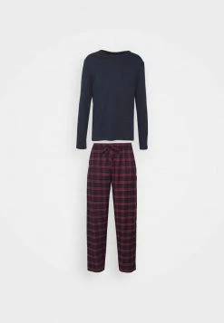 Pier One Hombre Pijama - Dark Blue/bordeaux -Pier One Comercio 1a03dca6898f46269107b6e412bcb58b