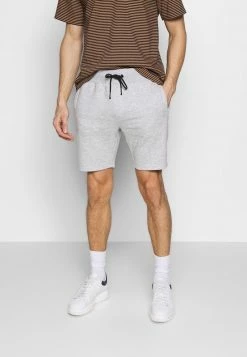 Pier One 2 PACK - Shorts - Light Grey /black, Hombre -Pier One Comercio 1dba8e92de6844b4826071ed3f94fb98