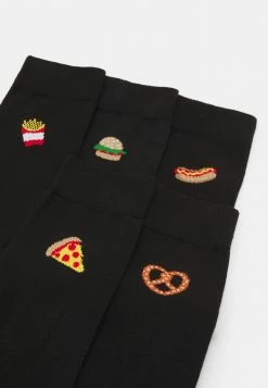 Pier One Hombre 5 PACK - Calcetines - Black -Pier One Comercio 1eb5df53a0924f949fb1d5c79c086e28