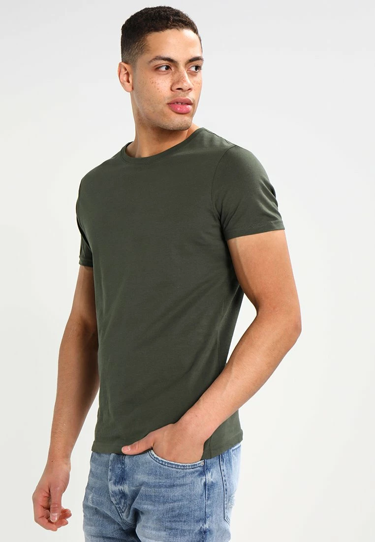 Pier One Hombre Camiseta Básica - Khaki 3 Pier One Hombre Camiseta Básica - Khaki