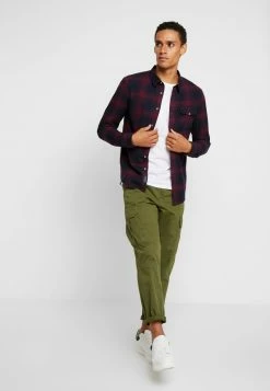 Pier One Hombre Camisa - Bordeaux -Pier One Comercio 1fdfc451f1854fbda11171584068539b