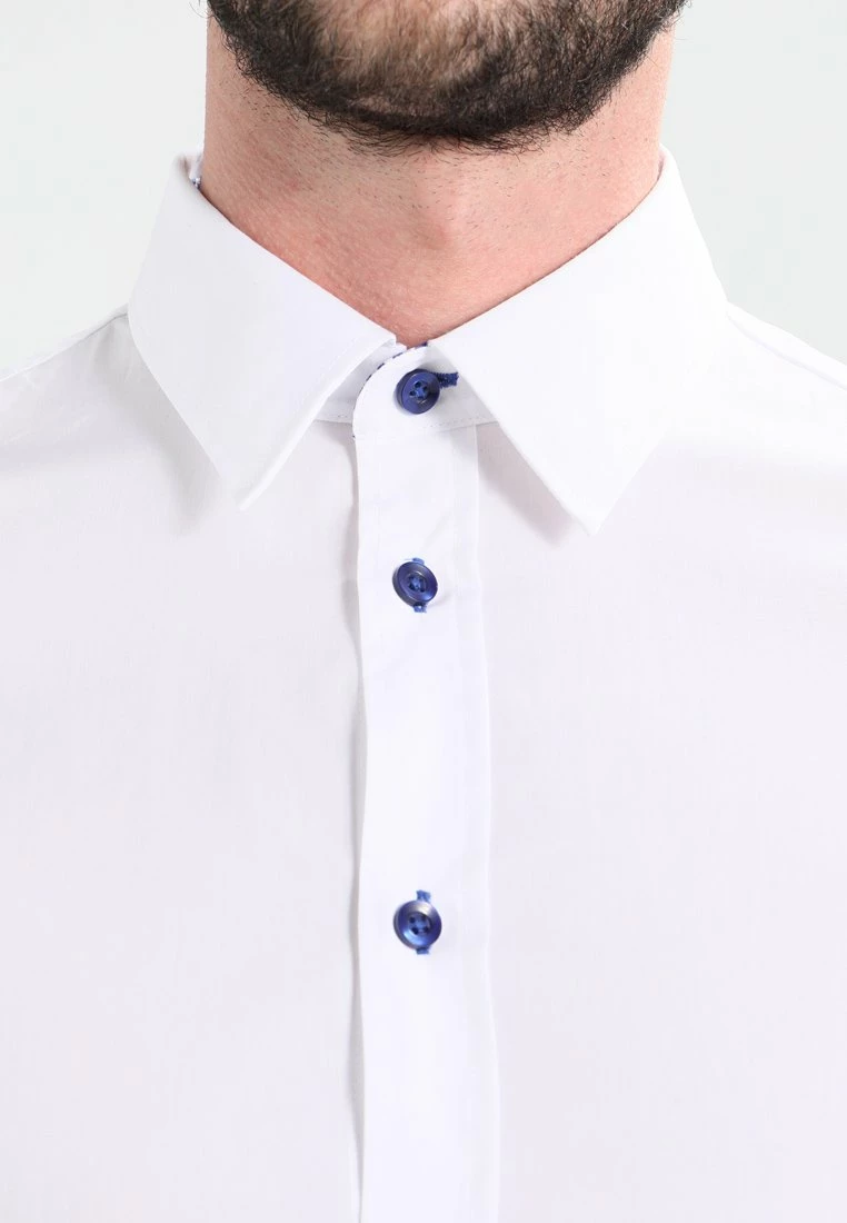 Pier One Hombre Camisa - White/blue 6 Pier One Hombre Camisa - White/blue - Imagen 4