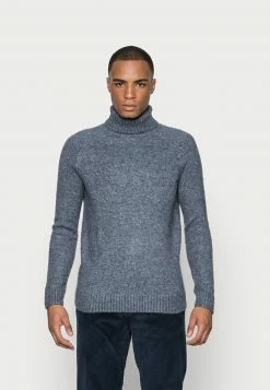 Pier One Hombre ESSENTIAL WINTER TURTLENECK / 512 - MOTTLED BLUE - Jersey De Punto - Mottled Blue