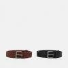 Pier One Unisexo UNISEX 2 PACK - Cinturón - Cognac/black -Pier One Comercio 21bf245788ae4822936a14306df44356