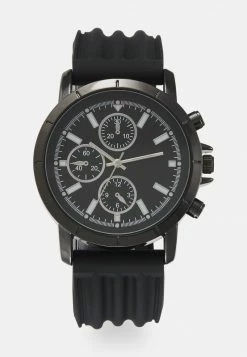 Pier One Unisexo UNISEX - Reloj - Black/silver