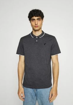 Pier One Hombre Polo - Mottled Dark Grey