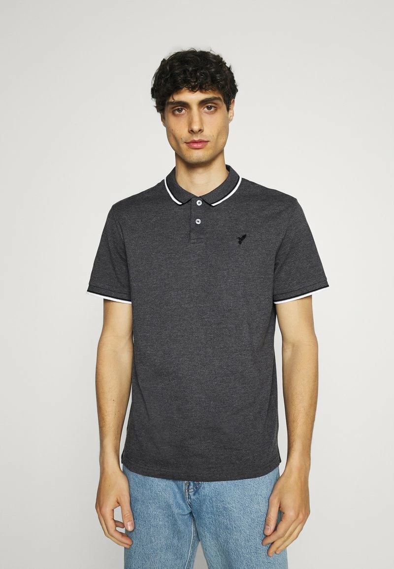 Pier One Hombre Polo - Mottled Dark Grey 3 Pier One Hombre Polo - Mottled Dark Grey