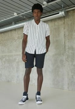 Pier One Hombre 2 PACK - Shorts - Black/olive