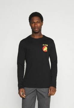 Pier One Hombre Camiseta De Manga Larga - Black