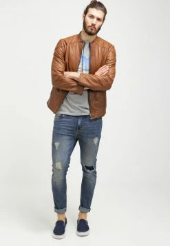 Pier One Hombre Vaqueros Slim Fit - Destroyed Denim -Pier One Comercio 2f8b0a199c4049e0a7aea34b886f4072