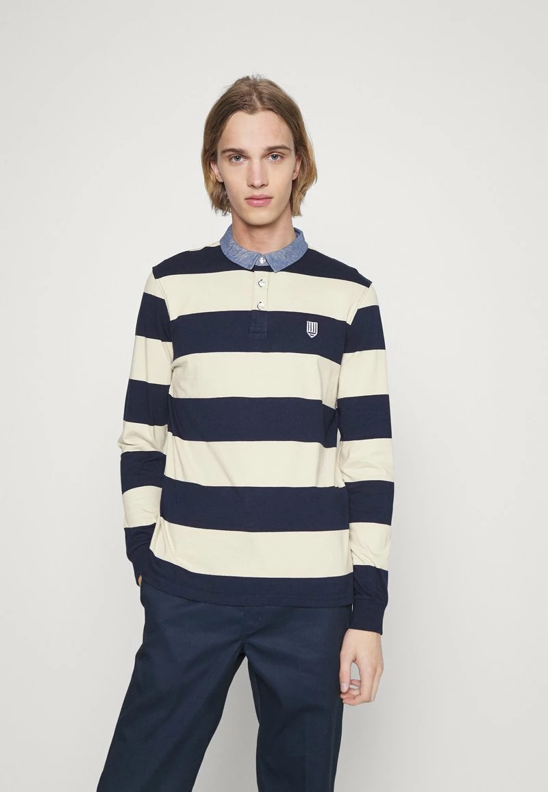 Pier One Polo - Dark Blue/mottled Beige, Hombre 3 Pier One Polo - Dark Blue/mottled Beige, Hombre