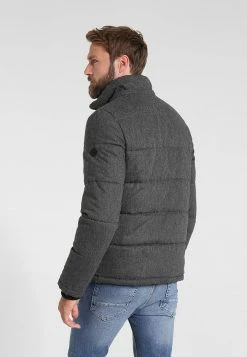 Pier One Hombre HOODED - Chaqueta De Invierno - Grey Melange -Pier One Comercio 32bf5bf33d574e6e9677771330f30e32