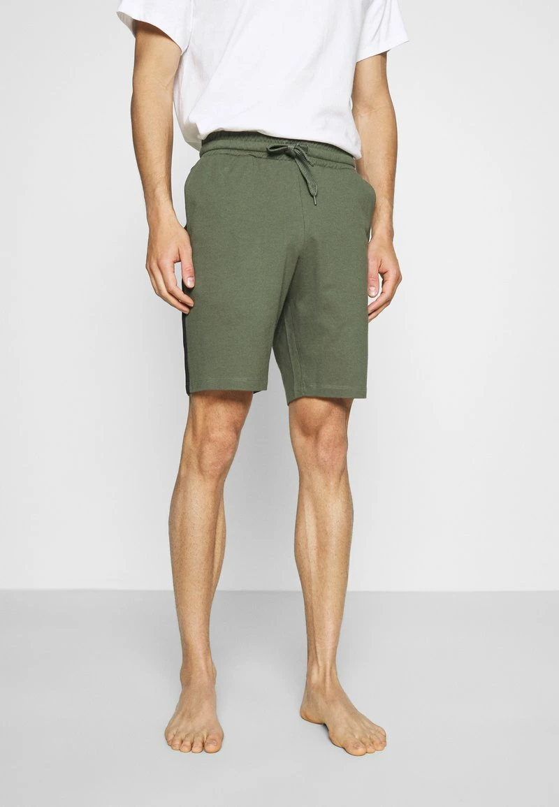 Pier One Hombre LOUNGE STRIPED SHORTS - Pantalón De Pijama - Khaki/black 2 Pier One Hombre LOUNGE STRIPED SHORTS - Pantalón De Pijama - Khaki/black