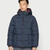 Pier One Hombre BASIC PUFFER JACKET WITH CONTRAST HOOD - Chaqueta De Invierno - Dark Blue/bordeaux -Pier One Comercio 369f4e6e9cfb470a9dd41982fe8e33c1