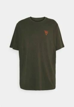Pier One Camiseta Estampada - Olive, Hombre