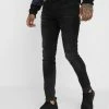 Pier One Vaqueros Pitillo - Black Denim, Hombre -Pier One Comercio 393490ac626b4675960f965b12a9142c