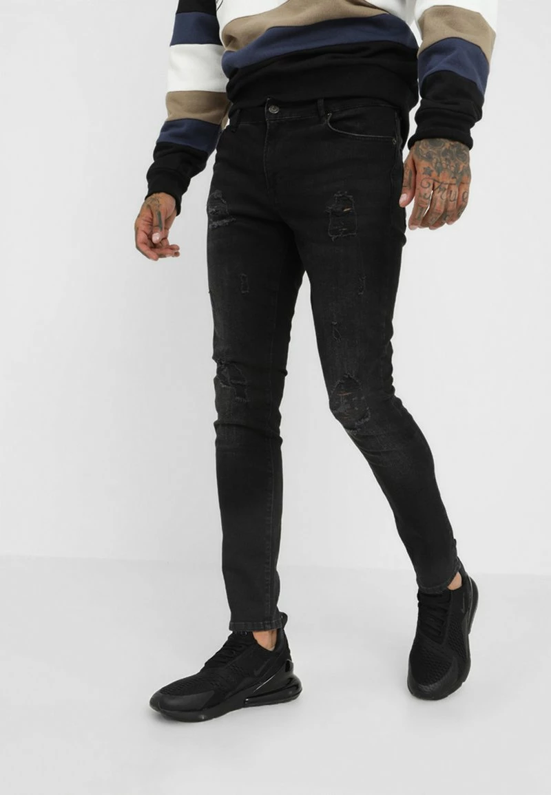 Pier One Vaqueros Pitillo - Black Denim, Hombre 3 Pier One Vaqueros Pitillo - Black Denim, Hombre