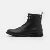 Pier One Botines Con Cordones - Black, Hombre