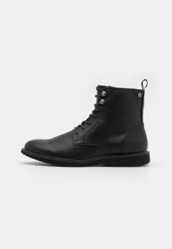 Pier One Botines Con Cordones - Black, Hombre