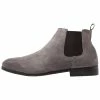 Pier One Hombre LEATHER - Botines - Dark Gray -Pier One Comercio 45afc696463f40078aae5755eb6d3e8a