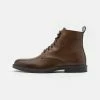 Pier One Hombre Botines Con Cordones - Cognac