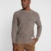 Pier One Hombre MULTICOLOUR HALF CARDIGAN JUMPER - Jersey De Punto - Mottled Dark Yellow -Pier One Comercio 4b430c0eaedc42c6b51dc163d688b9b1