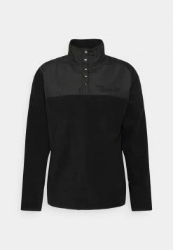 Pier One Hombre FABRIC BLOCK TROYER - Forro Polar - Black