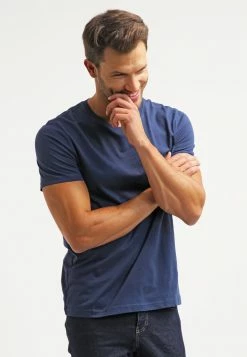 Pier One Hombre Camiseta Básica - Dark Blue