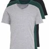 Pier One Hombre 3 PACK - Camiseta Básica - Black, Grey, Green -Pier One Comercio 52134d96565747c2b7ae7569c6f97bb0