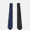 Pier One Hombre 2 PACK - Corbata - Black/blue -Pier One Comercio 52ccbfd765ba4251a508ed4ebd20f762