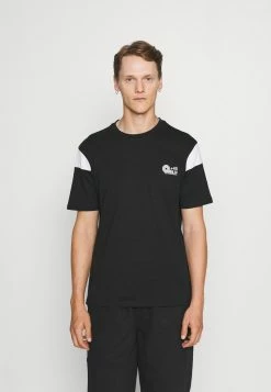 Pier One Hombre SLEEVE BLOCK NEW - Camiseta Estampada - Black/white