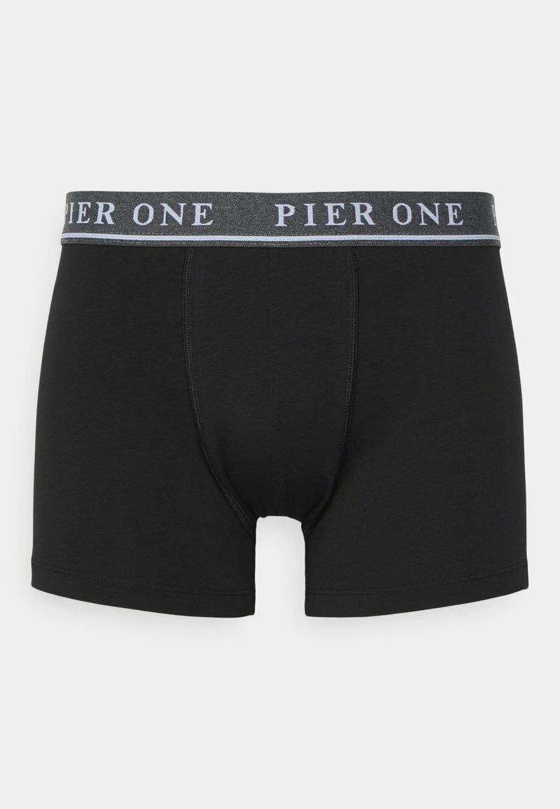 Pier One 5 PACK - Culotte - Black/mottled Dark Grey, Hombre 4 Pier One 5 PACK - Culotte - Black/mottled Dark Grey, Hombre - Imagen 2