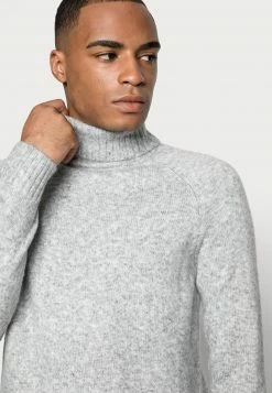 Pier One Hombre ESSENTIAL WINTER TURTLENECK / 512 - MOTTLED BLUE - Jersey De Punto - Mottled Light Grey -Pier One Comercio 590ca0fcfbaa45dfac0a0be5c55d0fb9